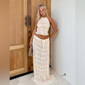 Elegant Cream Women's Set